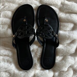 Tory Burch Black Leather Sandals